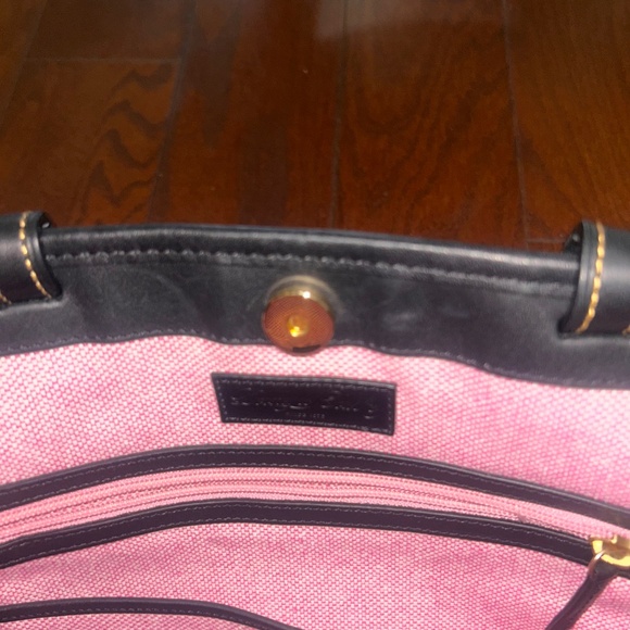 Dooney & Burke Designer Purse Handbag Purple Eggplant Croc Print NWT Tassels - Picture 13 of 13